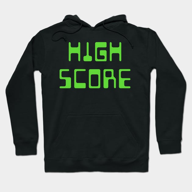 High Score Green Hoodie by Lyrical Parser